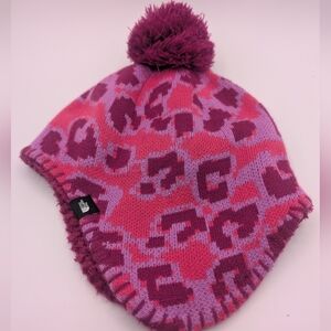 The North Face Little Faroe Beanie Hat 6-24M Toddler Baby Pink Winter Fall